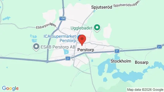 Lägenheter att hyra i Perstorp - kort over placeringen