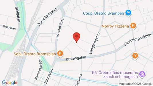 Lägenheter att hyra i Örebro - kort over placeringen