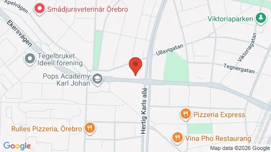 Lägenheter att hyra i Örebro - kort over placeringen