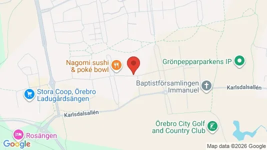 Lägenheter att hyra i Örebro - kort over placeringen
