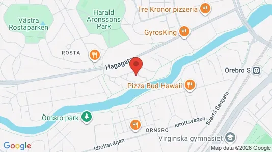 Lägenheter att hyra i Örebro - kort over placeringen