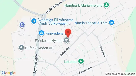 Lägenheter att hyra i Värnamo - kort over placeringen