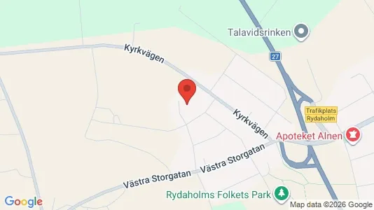 Lägenheter att hyra i Värnamo - kort over placeringen