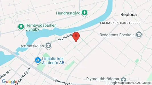 Lägenheter att hyra i Ljungby - kort over placeringen
