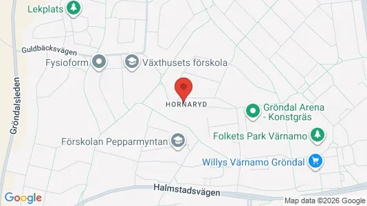 Lägenheter att hyra i Värnamo - kort over placeringen