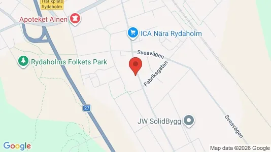 Lägenheter att hyra i Värnamo - kort over placeringen