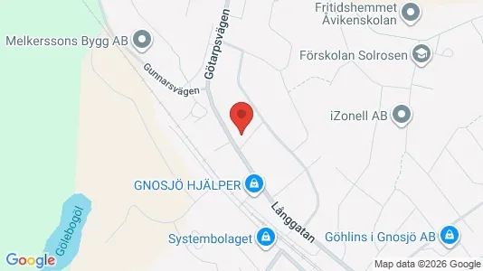 Lägenheter att hyra i Gnosjö - kort over placeringen