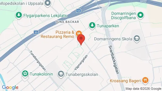 Lägenheter att hyra i Uppsala - kort over placeringen