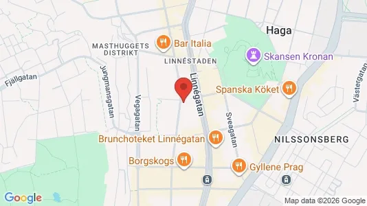 Lägenheter att hyra i Göteborg Centrum - kort over placeringen