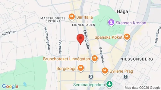 Lägenheter att hyra i Göteborg Centrum - kort over placeringen