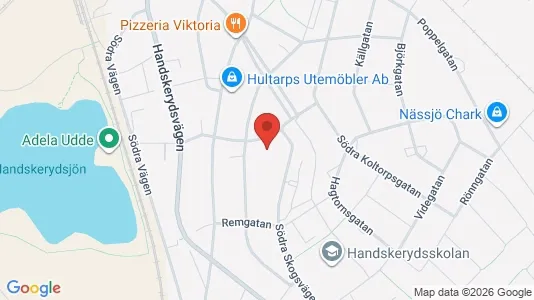 Lägenheter att hyra i Nässjö - kort over placeringen