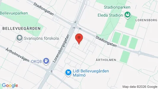 Lägenheter att hyra i Malmö Centrum - kort over placeringen