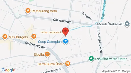 Lägenheter att hyra i Örebro - kort over placeringen
