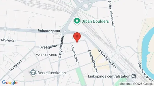 Lägenheter att hyra i Linköping - kort over placeringen