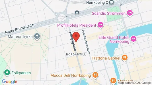 Lägenheter att hyra i Norrköping - kort over placeringen