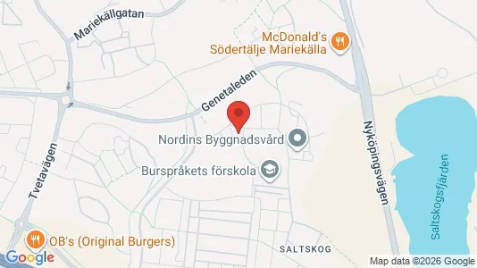 Lägenheter att hyra i Södertälje - kort over placeringen