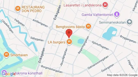 Lägenheter att hyra i Landskrona - kort over placeringen