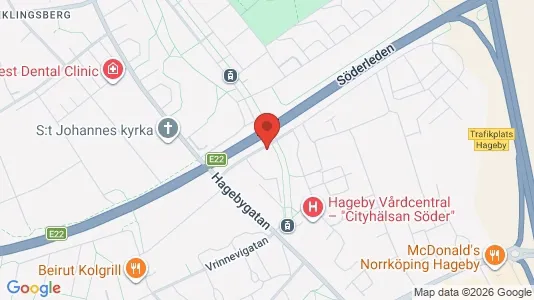 Lägenheter att hyra i Norrköping - kort over placeringen