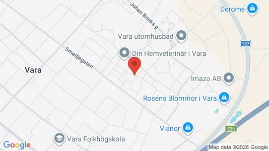 Lägenheter att hyra i Vara - kort over placeringen