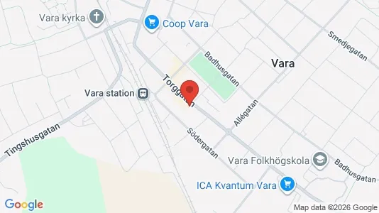Lägenheter att hyra i Vara - kort over placeringen