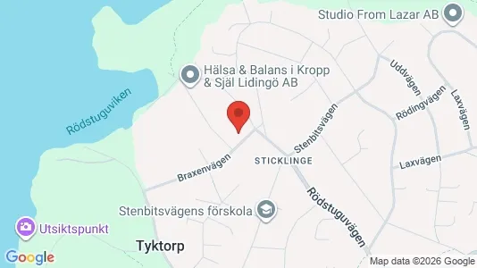 Lägenheter att hyra i Lidingö - kort over placeringen