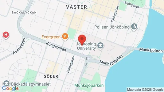 Lägenheter att hyra i Jönköping - kort over placeringen