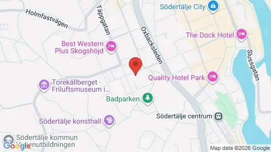 Lägenheter att hyra i Södertälje - kort over placeringen