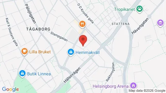 Lägenheter att hyra i Helsingborg - kort over placeringen