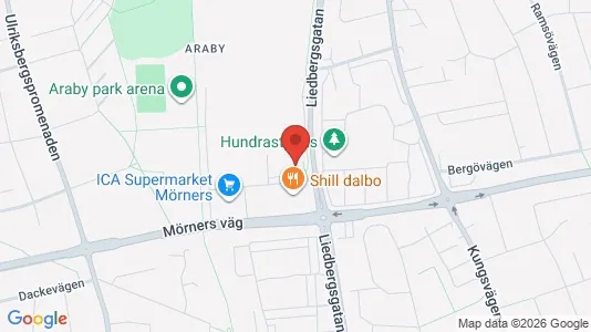 Lägenheter att hyra i Växjö - kort over placeringen