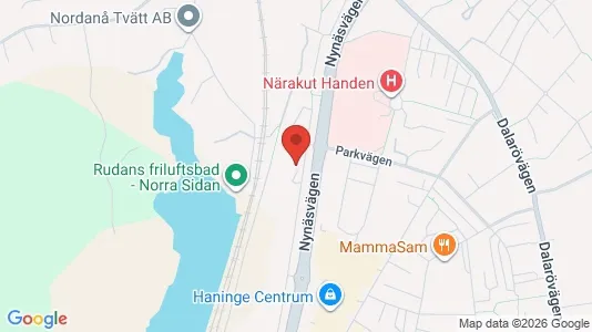Lägenheter att hyra i Haninge - kort over placeringen