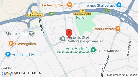 Lägenheter att hyra i Västerås - kort over placeringen