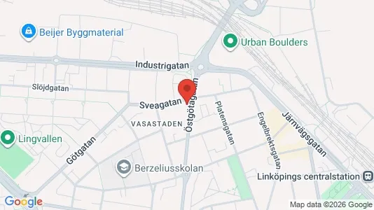 Lägenheter att hyra i Linköping - kort over placeringen