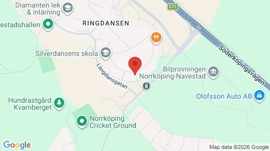 Lägenheter att hyra i Norrköping - kort over placeringen