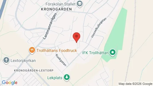 Lägenheter att hyra i Trollhättan - kort over placeringen