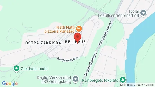 Lägenheter att hyra i Karlstad - kort over placeringen