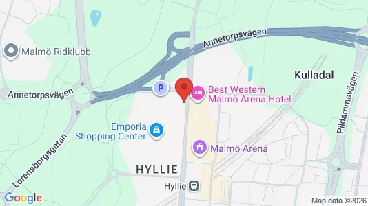 Lägenheter att hyra i Hyllie - kort over placeringen