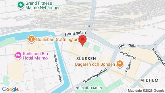 Lägenheter att hyra i Malmö Centrum - kort over placeringen