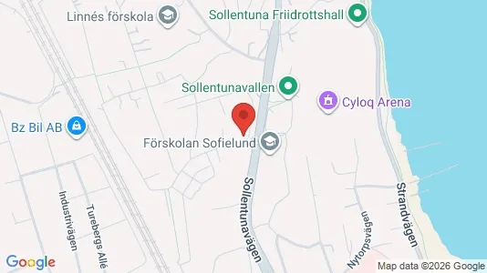 Lägenheter att hyra i Sollentuna - kort over placeringen