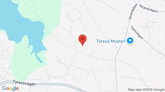 Lägenheter att hyra i Tyresö - kort over placeringen