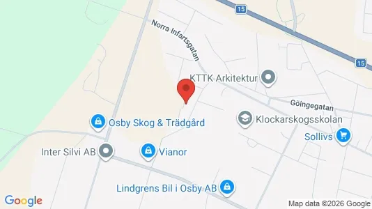 Lägenheter att hyra i Osby - kort over placeringen