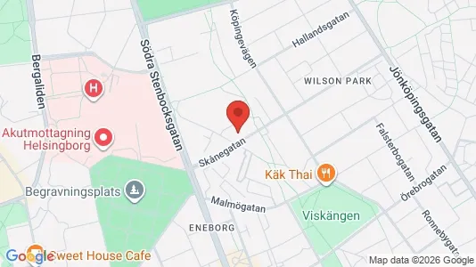 Lägenheter att hyra i Helsingborg - kort over placeringen